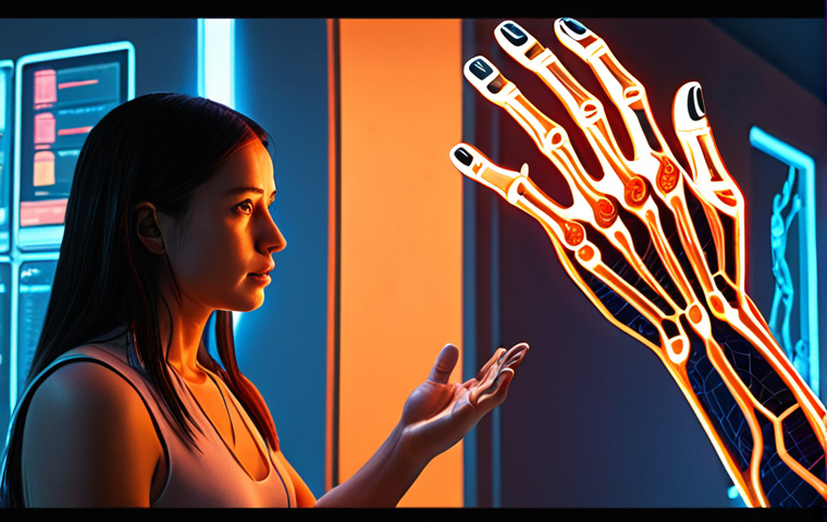 **Prompt:** A female human translator, portrayed as a vibrant, empathetic bridge connecting two distinct cultural contexts. Abstract flowing lines and subtle emotional cues emanate from her, representing unspoken understanding and nuance. In the background or to the side, a sterile, glowing AI interface or robotic hand is present, highlighting the contrast between cold, literal translation and warm, deeply human connection. Emphasize depth, warmth, and the 'human spark'. Hyperrealistic, conceptual art, dynamic composition, warm light on human element, cool light on AI element.