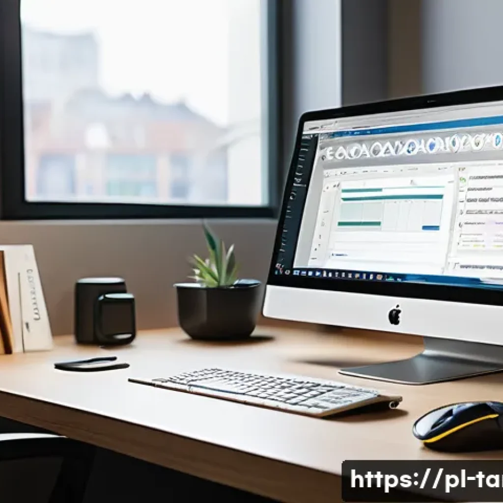 통번역사 통역 작업 계획 - A serene and personalized home office setup for a female freelance translator in her early 30s. The ...