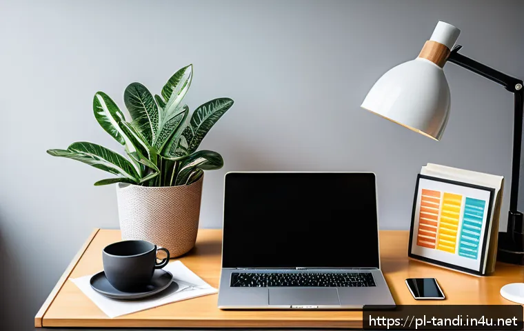 통번역사 실무 경험 쌓기 - A modern home office setup for a professional translator specializing in Polish to English translati...